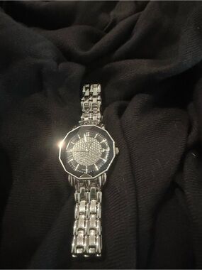 Silver Crystal Accent Women’s Bracelet Watch - Brand Not Shown